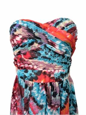 Aqua Strapless NWT Multicolor High Low Dress Size 2